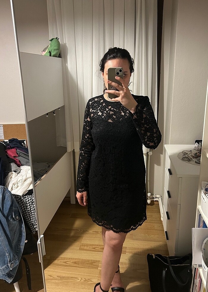 H&M dantel elbise 36-38 uyumludur - Görsel 3