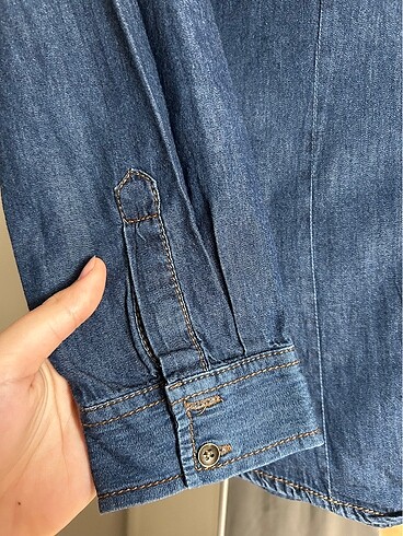 11-12 Yaş Beden Çocuk jean gömlek