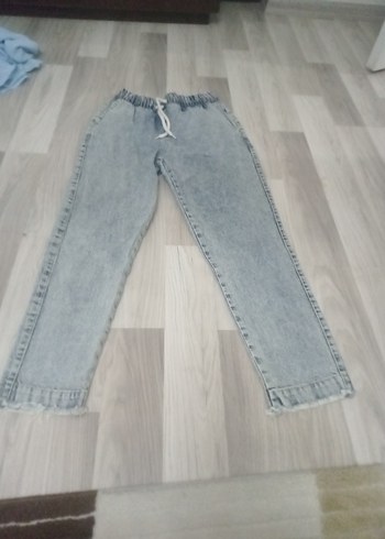Gri Kadın Salaş Midi Boy Jean fulla moda