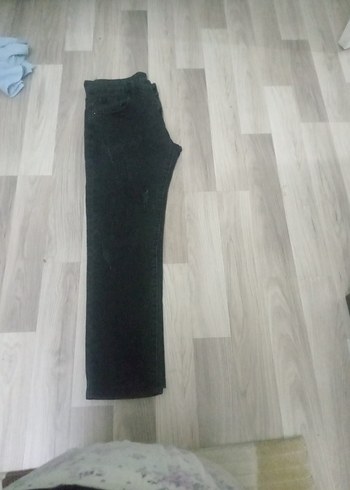 Siyah Kadın Elastik Denim Pantolon