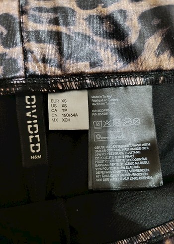 Kadın Kahverengi Yılan Desenli tayt deri gibi - Görsel 3