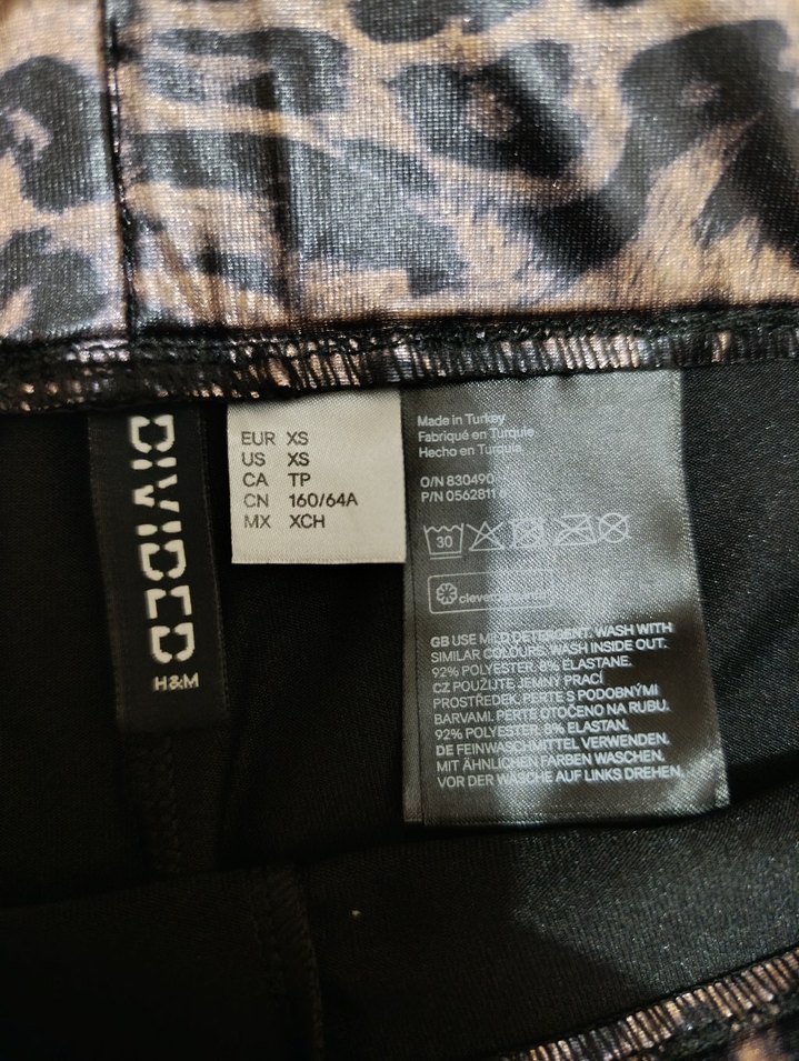 Kadın Kahverengi Yılan Desenli  tayt deri gibi - Görsel 3