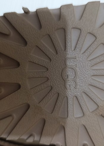 Kahverengi Kadın Süet Örgü Dolgu Topuk ayakkabı orjinal UGG - Görsel 4