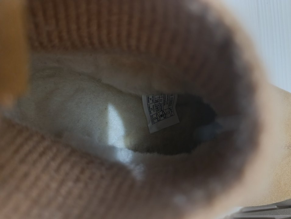 Kahverengi Kadın Süet Örgü Dolgu Topuk ayakkabı orjinal UGG - Görsel 5