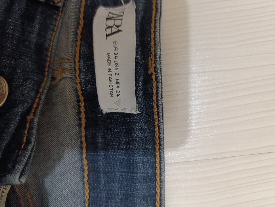 Lacivert Kadın Dar Kesim Esnek Denim Pantolon - Görsel 2