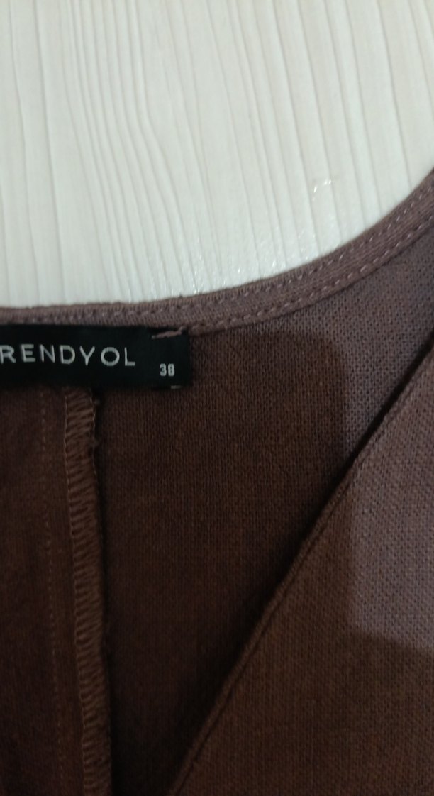 Düğmeli Keten V Yaka Kadın Yelek - Görsel 2