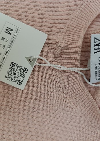 pudra rengi Kısa Kollu Triko Kadın Kazak - Görsel 2