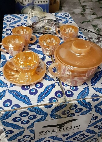 Sarı nostaljik fincan 