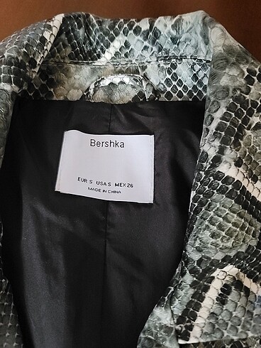 s Beden Bershka deri ceket