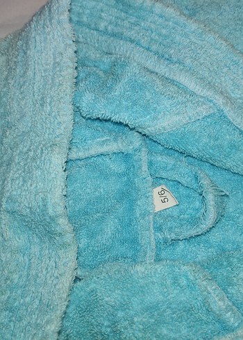 Nakışlı Mavi Erkek Çocuk Bornozu - Görsel 2