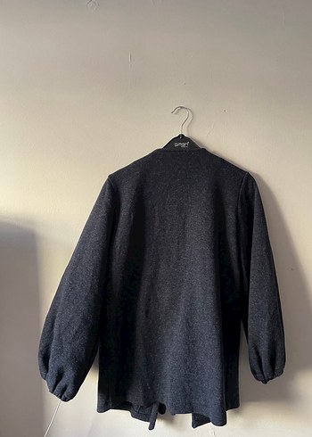 Bağlamalı karpuz kol lacivert Kadın ceket - Görsel 3