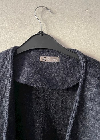 Bağlamalı karpuz kol lacivert Kadın ceket - Görsel 2