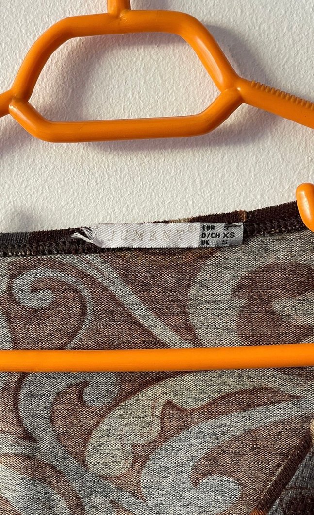 Bohem Desenli Kahverengi mini elbise - Görsel 3