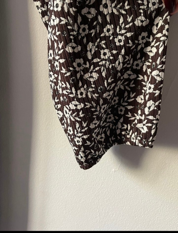 Bohem Tarz çiçekli Uzun Kollu Elbise - Görsel 3