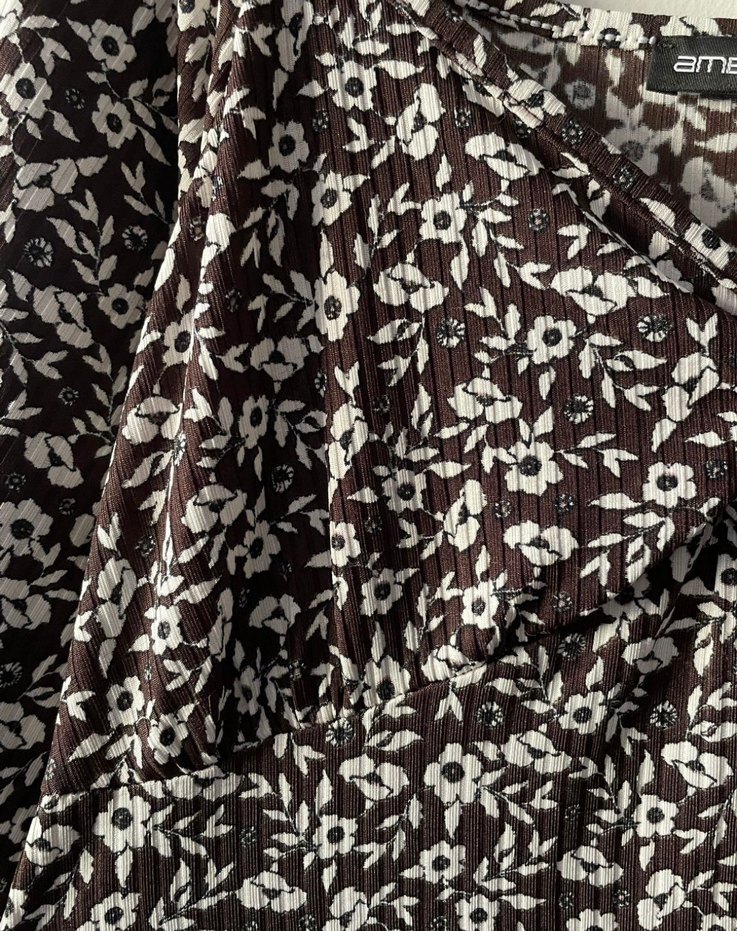 Bohem Tarz çiçekli Uzun Kollu Elbise - Görsel 4