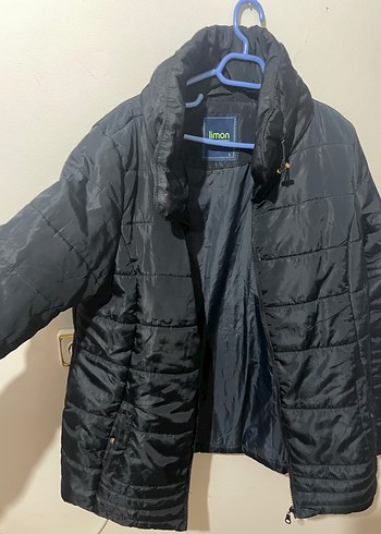 Kadın Siyah Fermuarlı Yüksek Yakalı Mont - Görsel 3