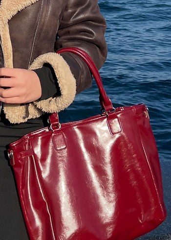 Beden stradivarius bordo çanta