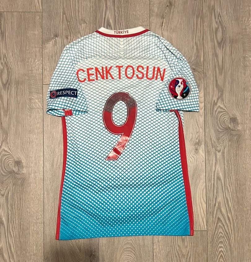 Türkiye Euro 2016 Cenk Tosun Çekya maç forması - Görsel 2