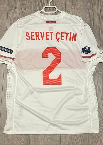 Türkiye 2010/12 Elemeler servet Çetin maç forma - Görsel 2