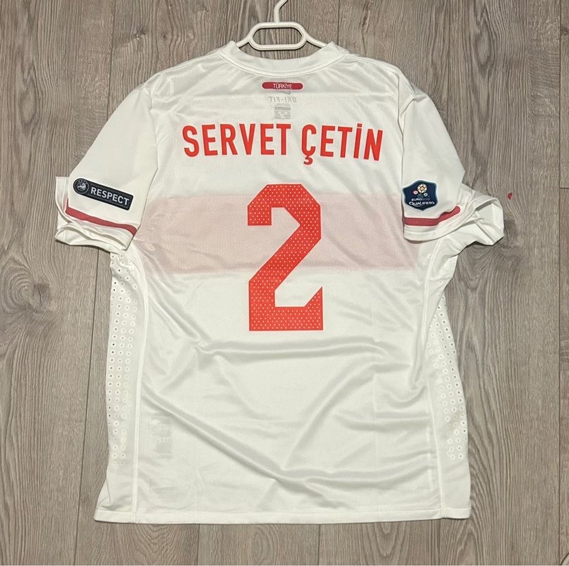 Türkiye 2010/12 Elemeler servet Çetin maç forma - Görsel 2