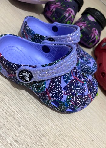 25 Beden Mor Bağcıklı Velcro Bantlı Kadın Terlik