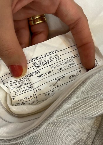 Düğmeli Bej Keten Erkek Pantolon - Görsel 5