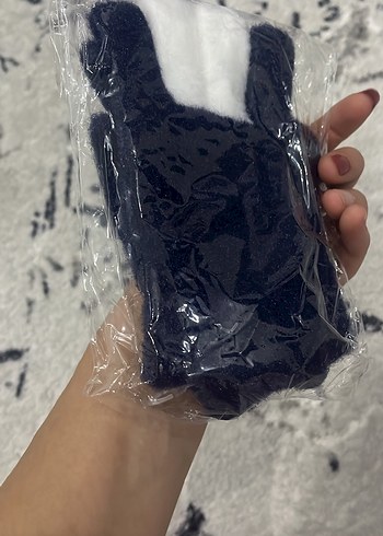 Nakışlı Beyaz Parmaklı Eldiven - Görsel 5