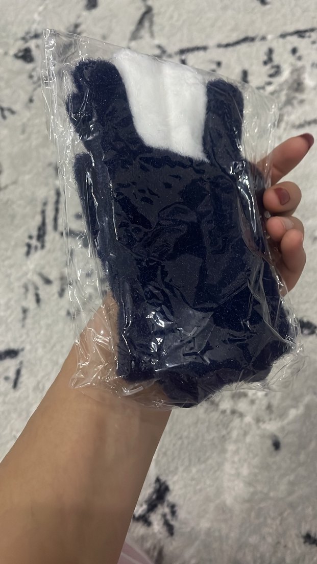 Nakışlı Beyaz Parmaklı Eldiven - Görsel 5