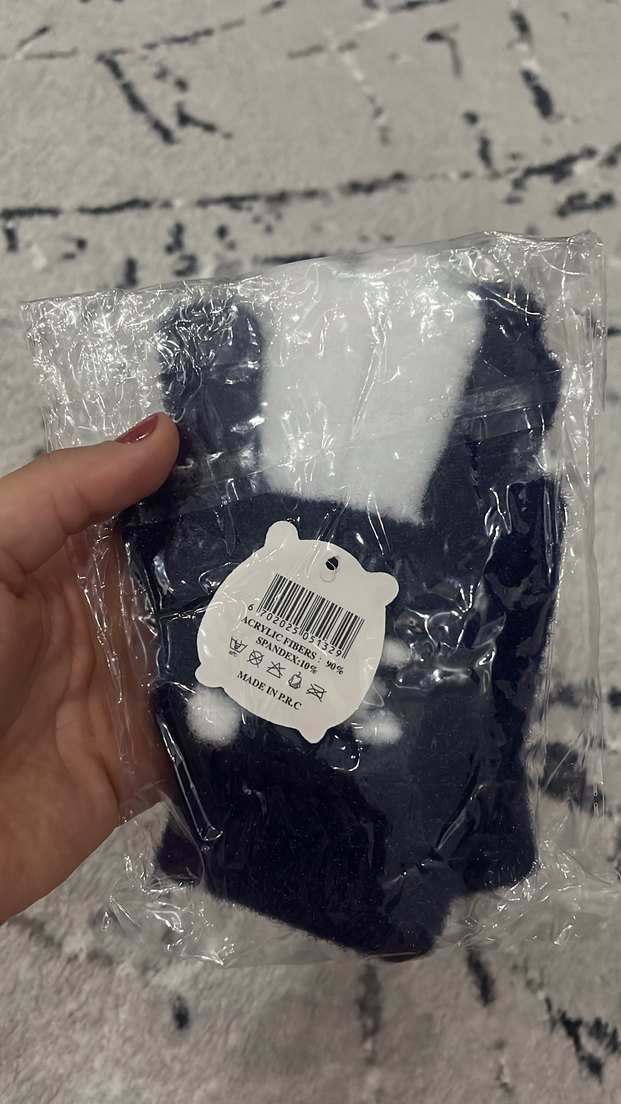 Nakışlı Beyaz Parmaklı Eldiven - Görsel 4