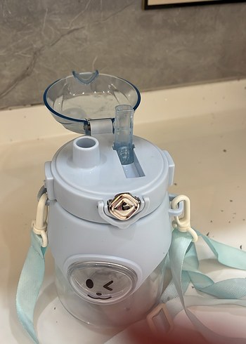 Pastel Mavi Çocuk Termos Şişesi - Görsel 5