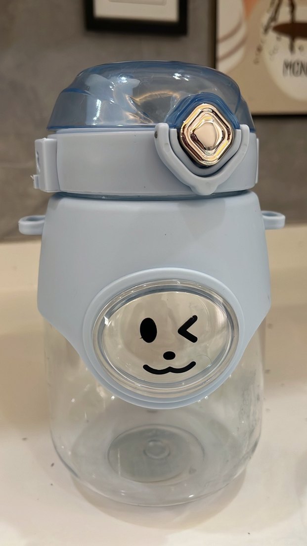 Pastel Mavi Çocuk Termos Şişesi - Görsel 3