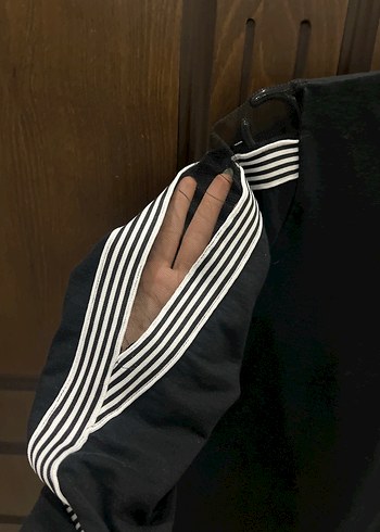 Siyah Fermuarlı Kısa Kollu Midi Kadın Tunik Elbise - Görsel 3