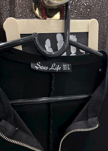 Siyah Fermuarlı Kısa Kollu Midi Kadın Tunik Elbise - Görsel 4