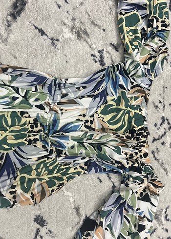 Renkli Bohem Uzun Elbise - Görsel 5