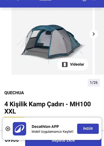 4 kişilik kamp çadırı - Görsel 5