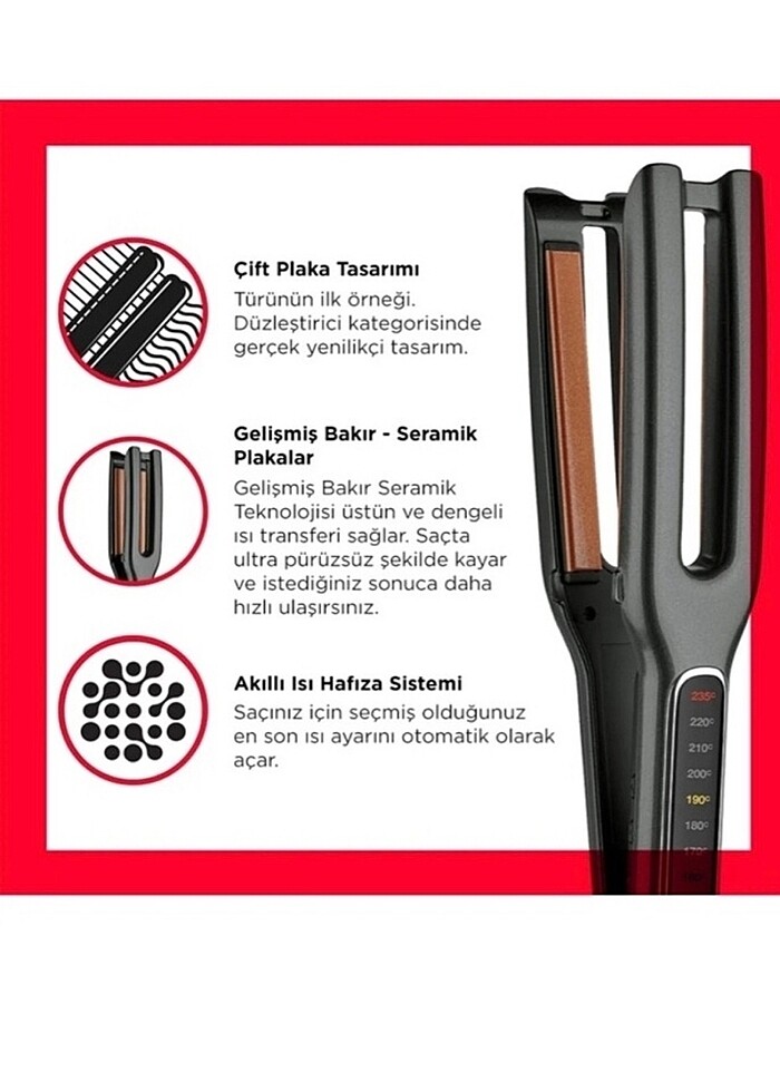 Saç düzleştici - Görsel 2