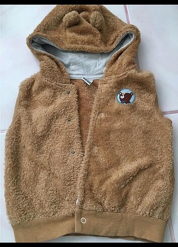 Bebek peluş yelek