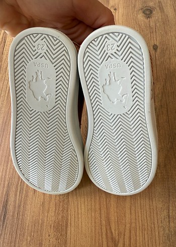 Kızlar için parlak kahverengi U.S. Polo Assn. spor ayakkabı - Görsel 3