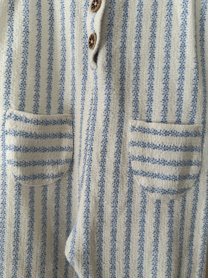 Çizgili Örgü Erkek Çocuk Tulum - Görsel 3