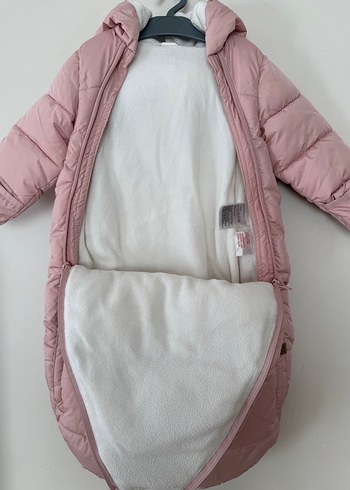 Kız Bebek Pembe Fermuarlı Kış Tulumu/ Astronot tulum - Görsel 7