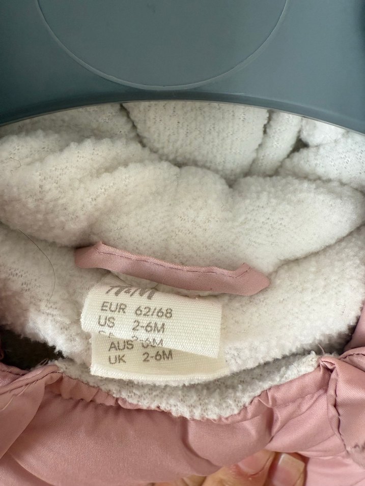 Kız Bebek Pembe Fermuarlı Kış Tulumu/ Astronot tulum - Görsel 4