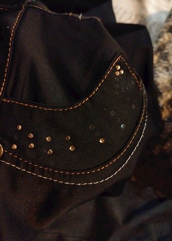 Siyah Uzun Kadın Etek, Kemerli, Rahat Kesim - Görsel 3