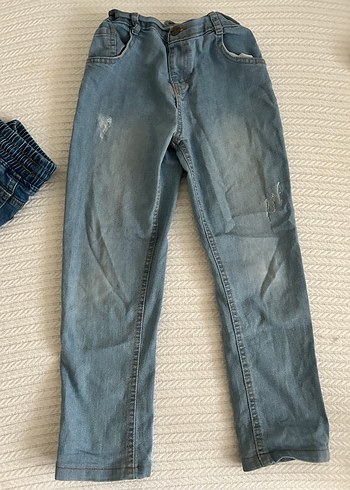 Erkek Çocuk Parlak Mavi Kot Pantolon - Görsel 4