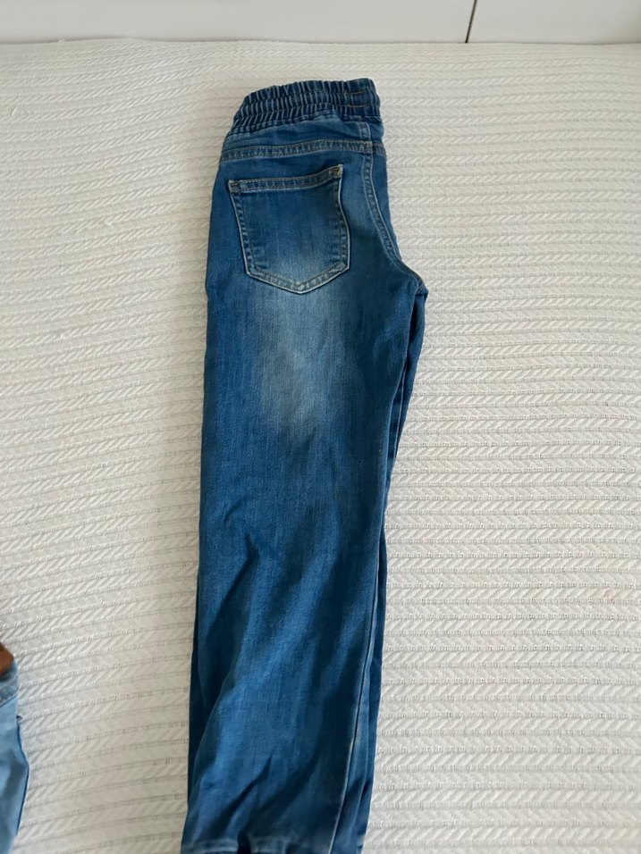 Erkek Çocuk Parlak Mavi Kot Pantolon - Görsel 2