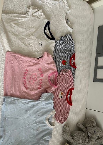 Pembe Kız Çocuk Baskılı Kısa Kollu Tişört - Görsel 2