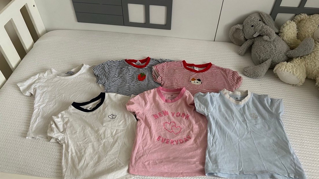 Pembe Kız Çocuk Baskılı Kısa Kollu Tişört - Görsel 4