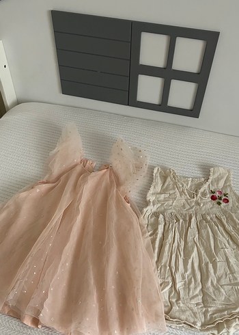 Kız Çocuk Pastel Pembe Dantel Elbise - Görsel 3