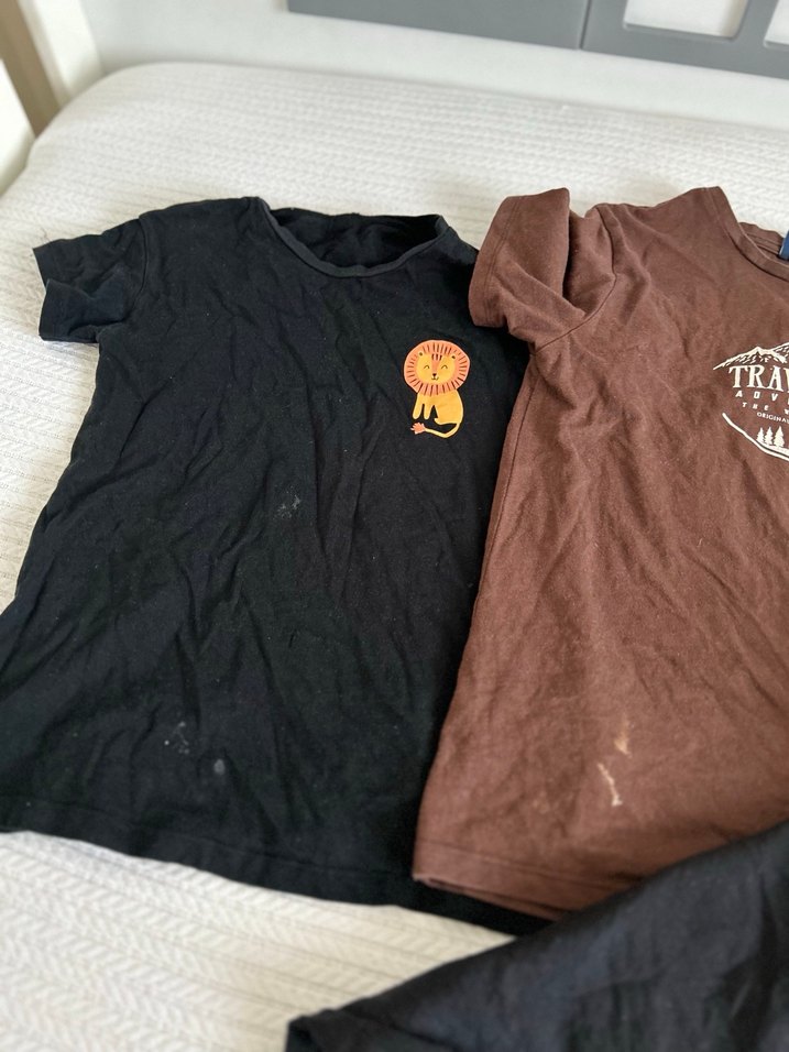 Erkek Çocuk Siyah Baskılı Pamuklu Tişört - Görsel 4