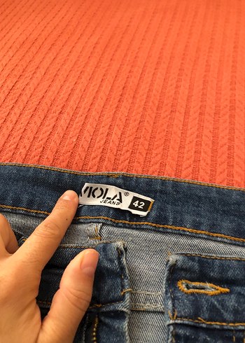 Kadın Mavi Denim Midi Kot Pantolon - Görsel 2