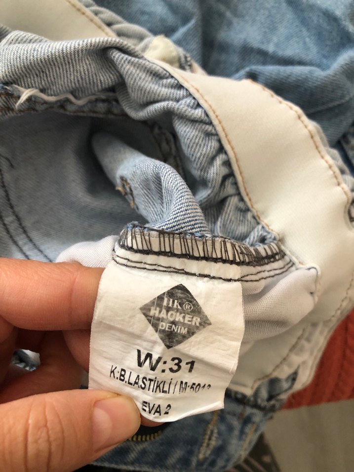 Kadın Mavi Denim Midi Kot Pantolon - Görsel 5